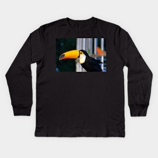 yellow hornbill Kids Long Sleeve T-Shirt